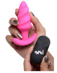 Bang 21X Vibrating Silicone Swirl Butt Plug With Remote Control