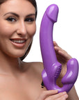 7X Revolver Thick Vibrating Strapless Strap-On