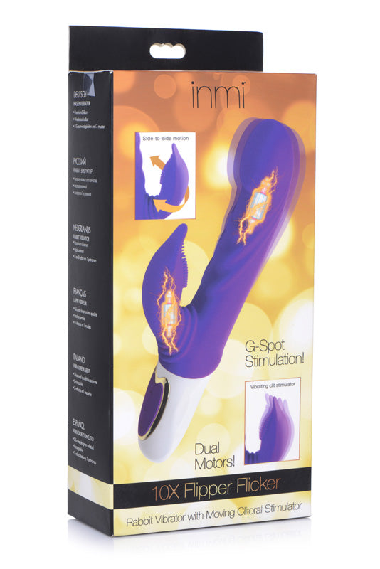 Shop 10X Flipper Flicker Rabbit Vibrator with Moving Clitoral