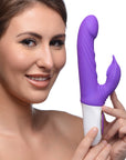 10X Flipper Flicker Rabbit Vibrator with Moving Clitoral Stimulator