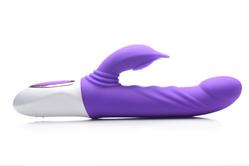 10X Flipper Flicker Rabbit Vibrator with Moving Clitoral Stimulator