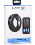 E-Stim Pro Silicone Vibrating Cock Ring with Remote Control