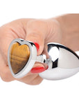 Gemstones Tiger Eye Heart Anal Plug