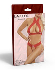 La Lure Hellcat Lace and Bows Two-Piece Set