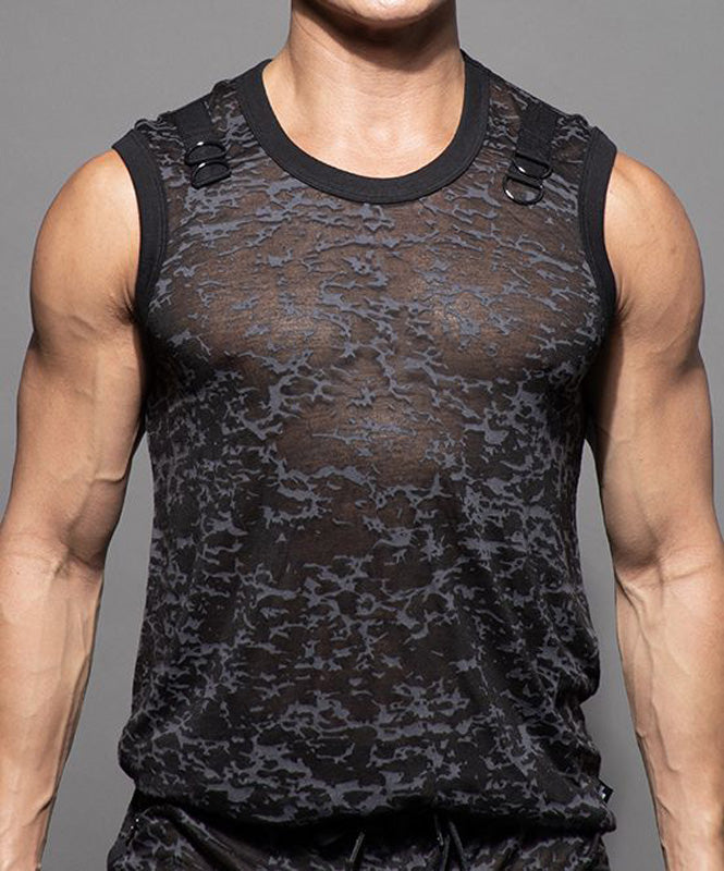 Andrew Christian Military Burnout Muscle Tank