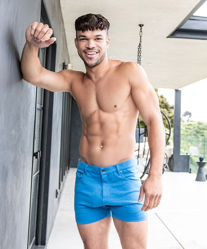 Andrew Christian Skinny Stretch Jean Shorts