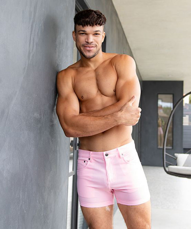 Andrew Christian Skinny Stretch Jean Shorts