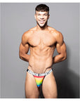 Andrew Christian Pride Stripe Thong