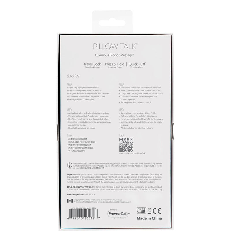 Pillow Talk Sassy G-Spot Vibrator