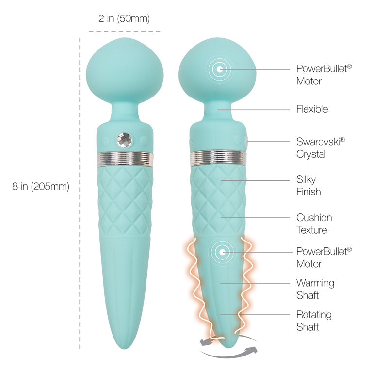 Pillow Talk - Sultry Luxurious Dual-Ended Warming Massager