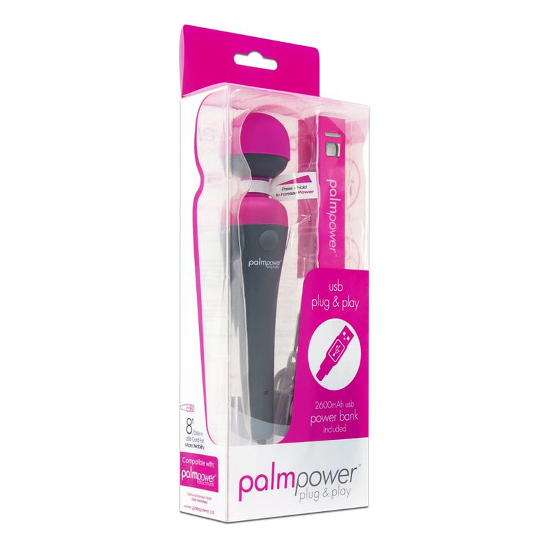 Palm Power Plug &amp; Play Wand Massager