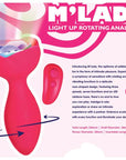 M'Lady Light Up Rotating Anal Plug