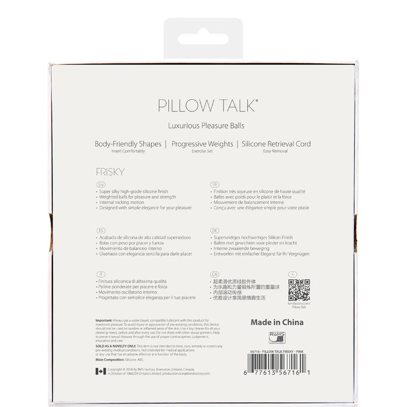 Pillow Talk Frisky Kegel Balls