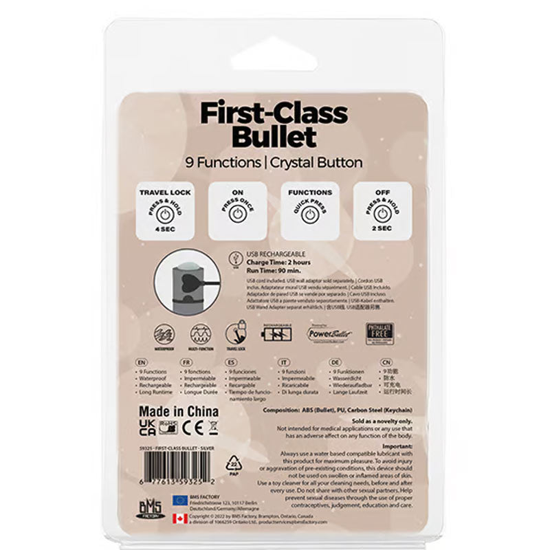 First Class Mini Rechargeable Bulllet