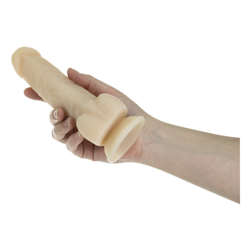 Naked Addiction 7 Inch Rotating &amp; Vibrating Dong With Remote