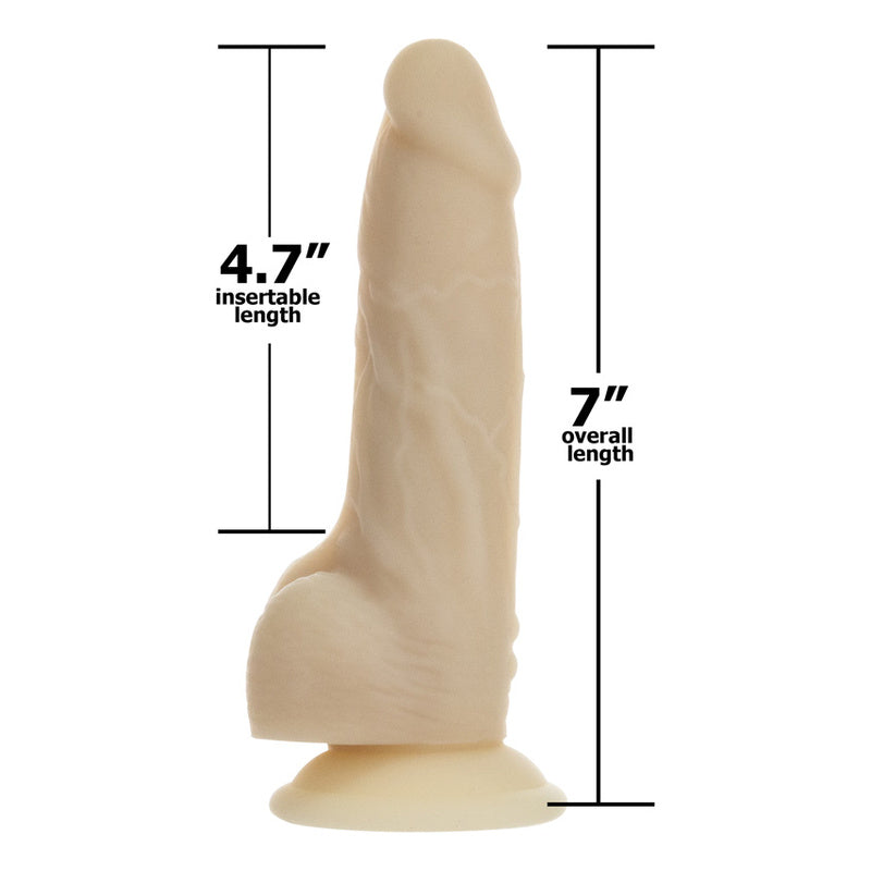 Naked Addiction 7 Inch Rotating &amp; Vibrating Dong With Remote