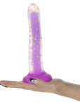 Rave Addiction 8 Inch Purple Confetti Dildo