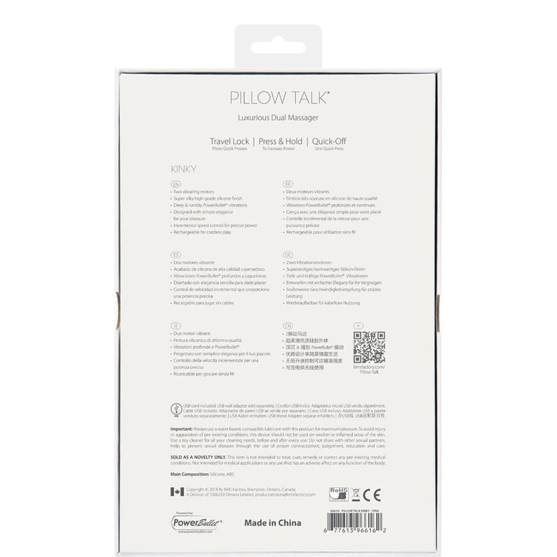 Pillow Talk Kinky Rabbit Vibrator