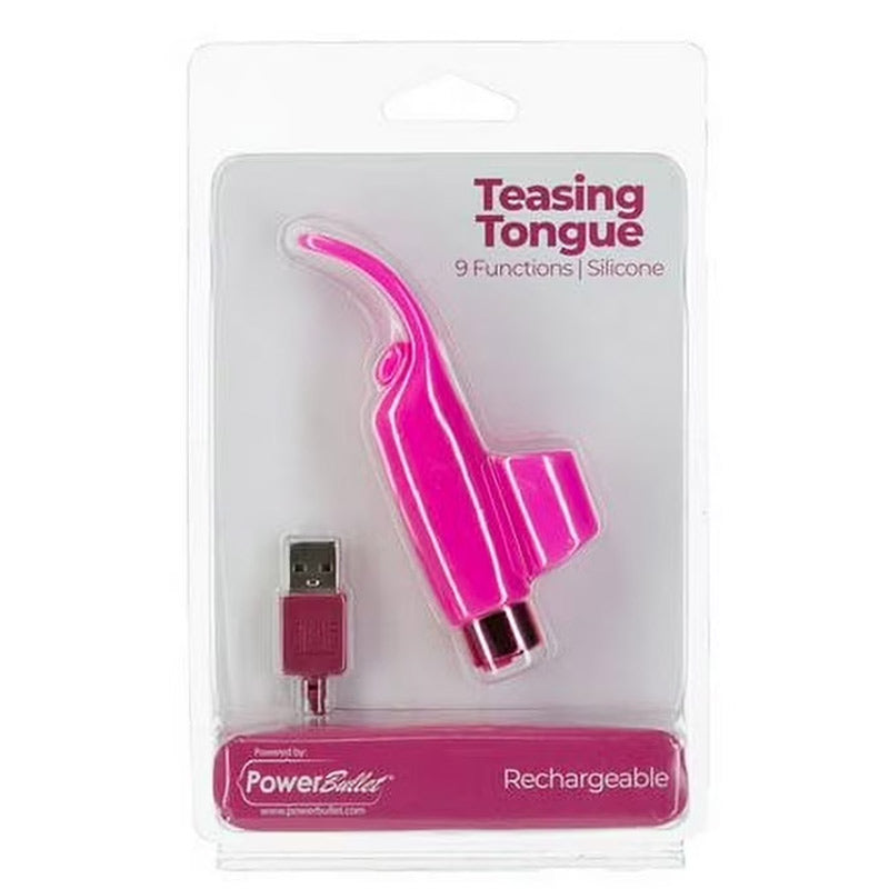 Teasing Tongue With Rechargeable Bullet