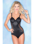 Spandex Bodysuit With Sheer Sides