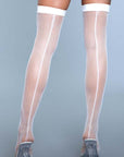 Fishnet Thigh Highs With Backseam