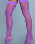 Nylon Fishnet Thigh Highs