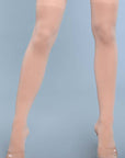 Opaque Nylon Thigh Highs