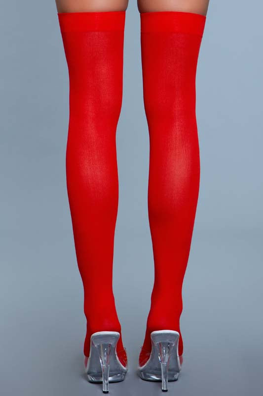 Opaque Nylon Thigh Highs