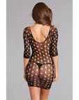 Scoop Neck Dress With Cut Outs