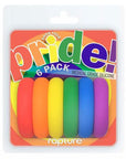Pride 6 pack Rainbow Rings