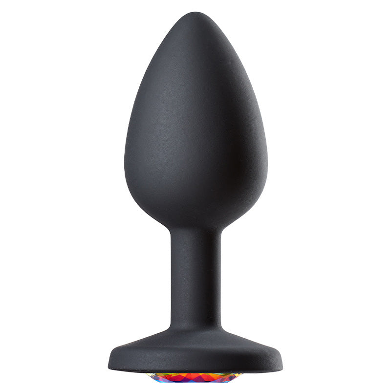 Cloud 9 Novelties Gems Black Silicone Anal Plug