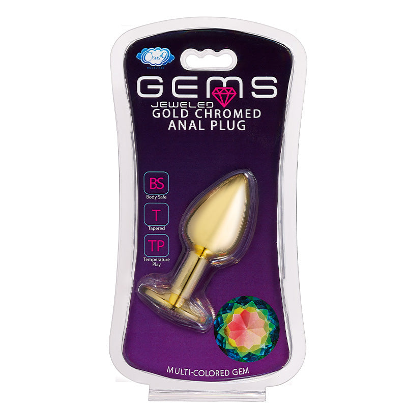 Cloud 9 Novelties Gems Gold Anal Plug