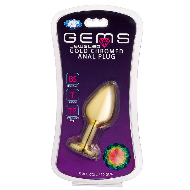Cloud 9 Novelties Gems Gold Anal Plug