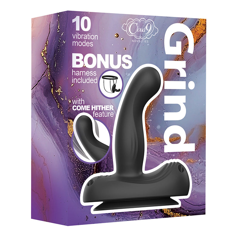 Cloud 9 Novelties Grind Insertable Vibe Suction Cup Dildo and Harness