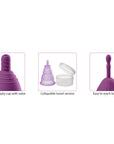 Cloud 9 Novelties Health & Wellness Reusable Menstrual Cups 3 pack With Bonus Travel Cup