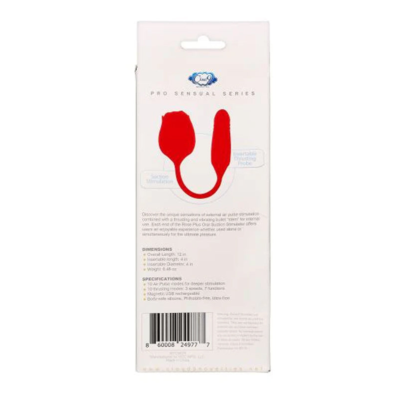 Cloud 9 Novelties Health &amp; Wellness Rose Plus With Thrusting