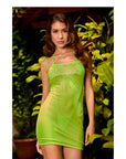 Candyland Crystal Mesh Contour Dress