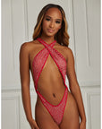 Candyland Criss Cross Crystal Bodysuit