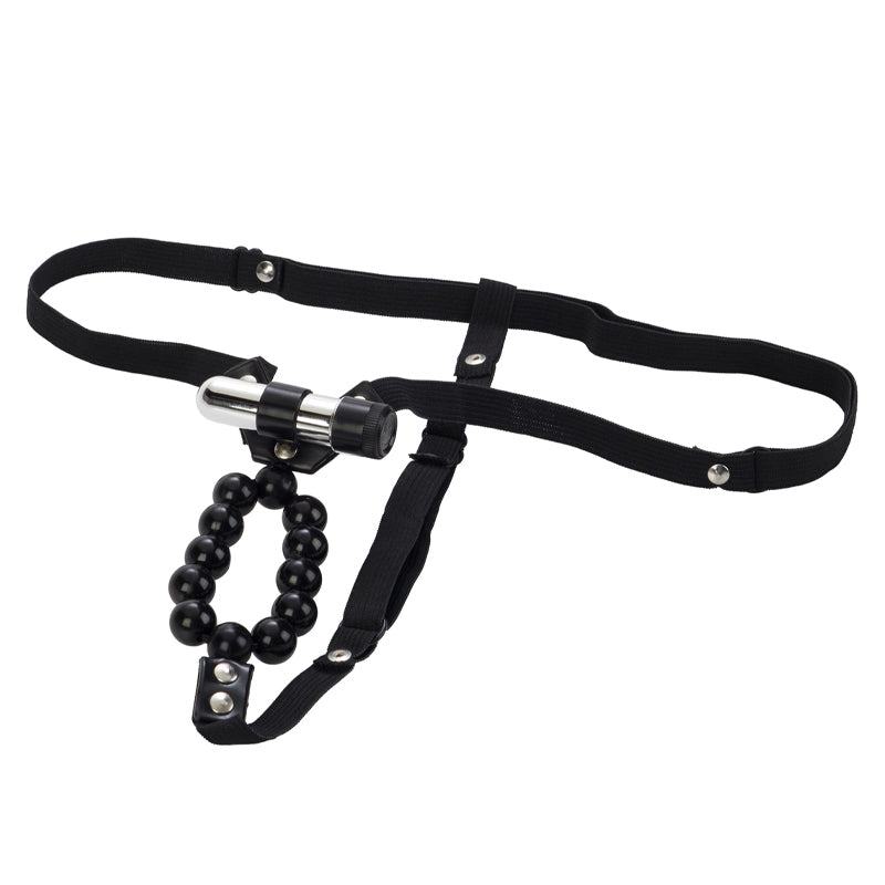 Vibrating Thong With Beads
