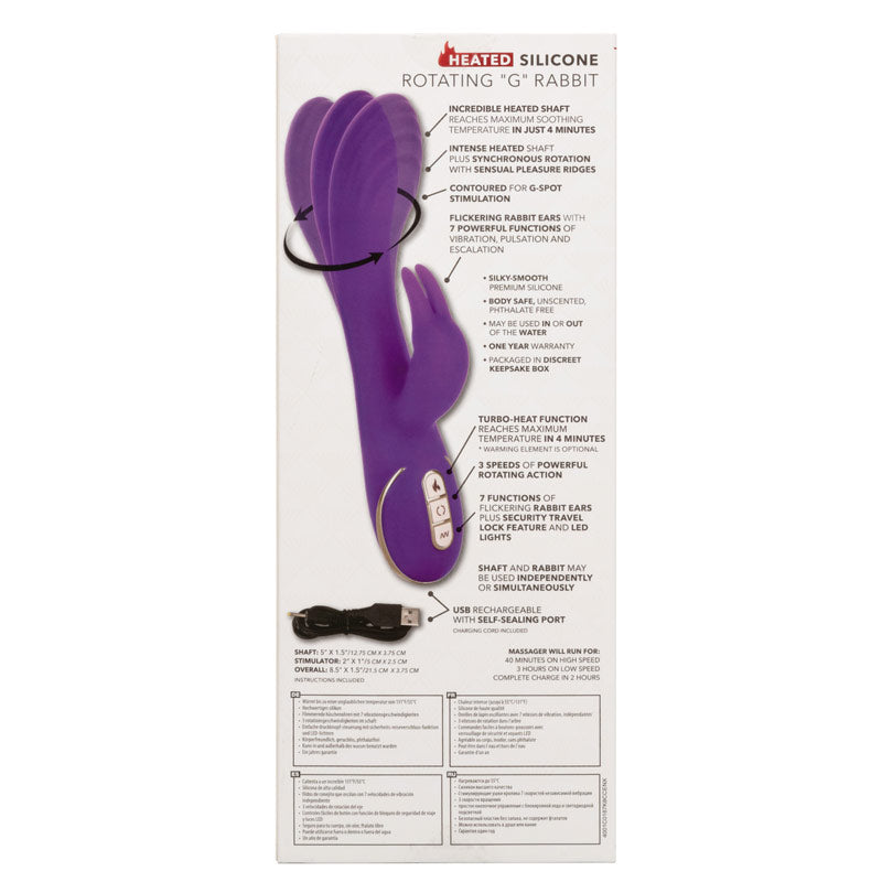 Jack Rabbit Signature Heated Silicone Rotating G Rabbit
