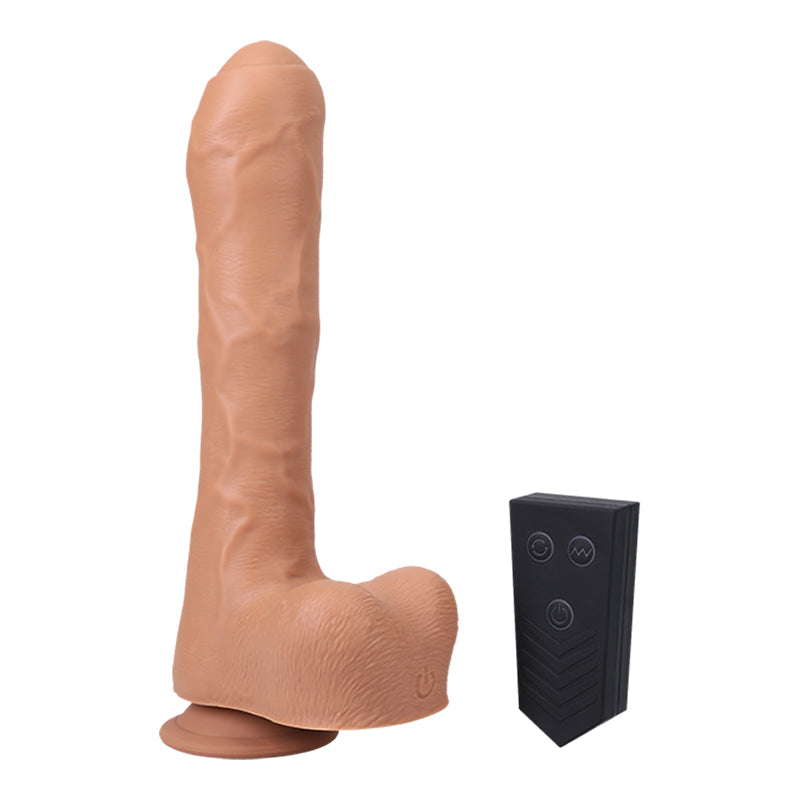 Fort Troff Uncut Thruster Mini Fuck Machine Thrusting Dildo Rechargeable Silicone with Remote