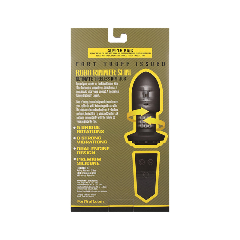 Fort Troff Robo Rimmer Slim with Wireless Remote Controled Vibrating Plug