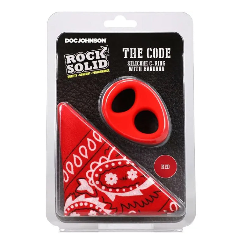 ROCK SOLID The Code Silicone C-Ring with Bandana