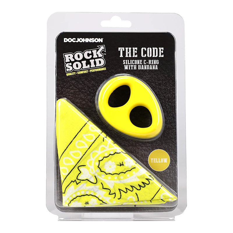ROCK SOLID The Code Silicone C-Ring with Bandana
