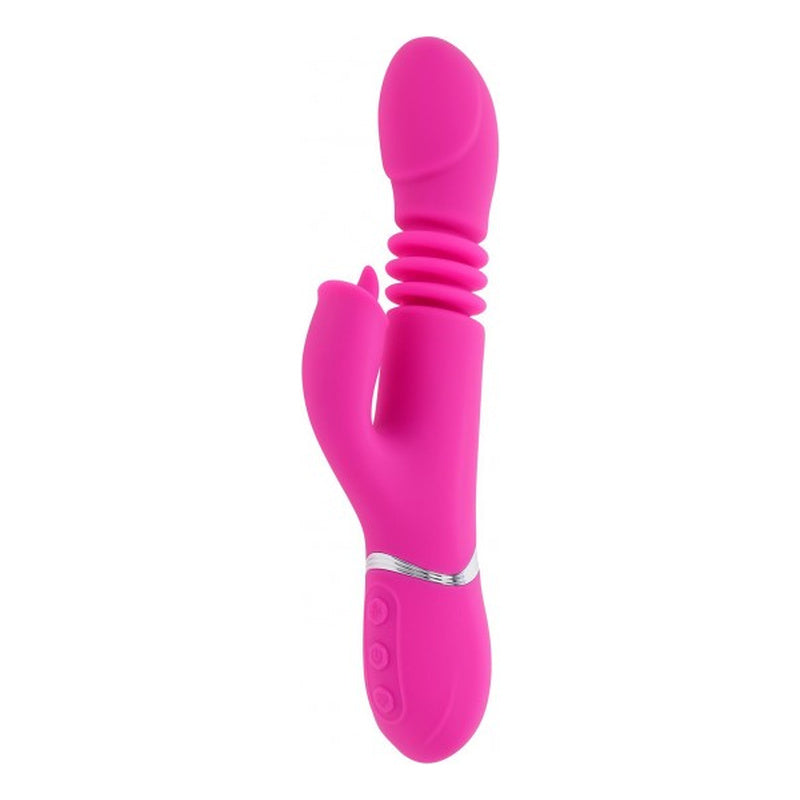 Evolved Novelties Pink Dragon Rabbit Vibrator