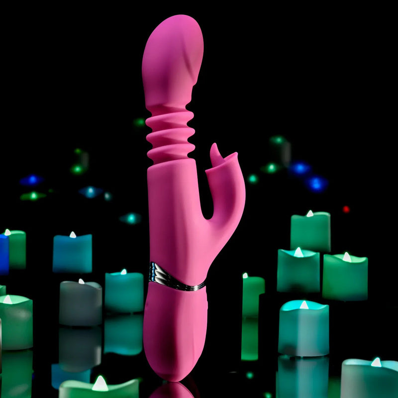 Evolved Novelties Pink Dragon Rabbit Vibrator