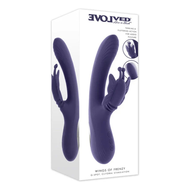 Evolved Novelties Wings Of Frenzy Rabbit Vibrator