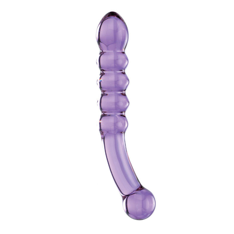 Purple Rain Ribbed Dildo