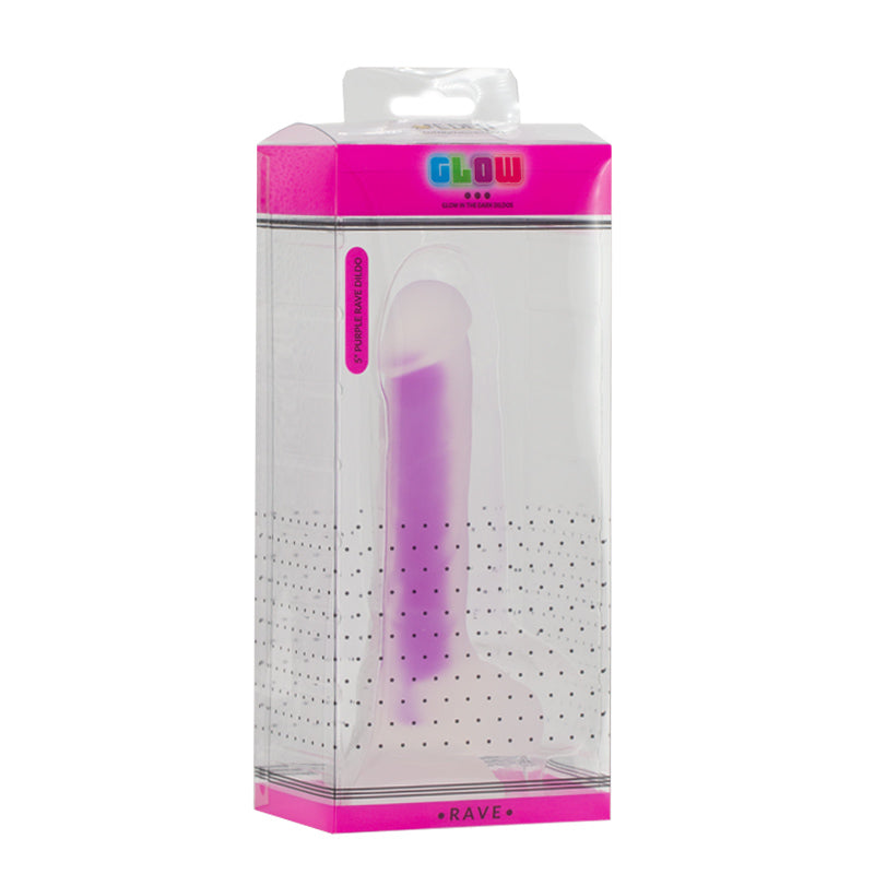 Glow Rave Silicone Glow-In-The-Dark Dildo