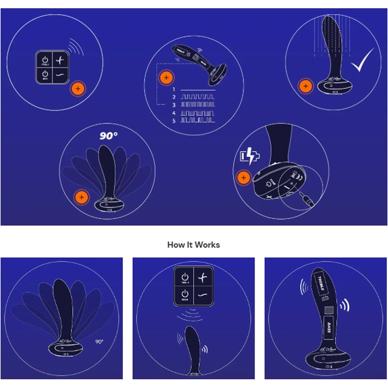 Plex With Flex Vibrating Butt Plug
